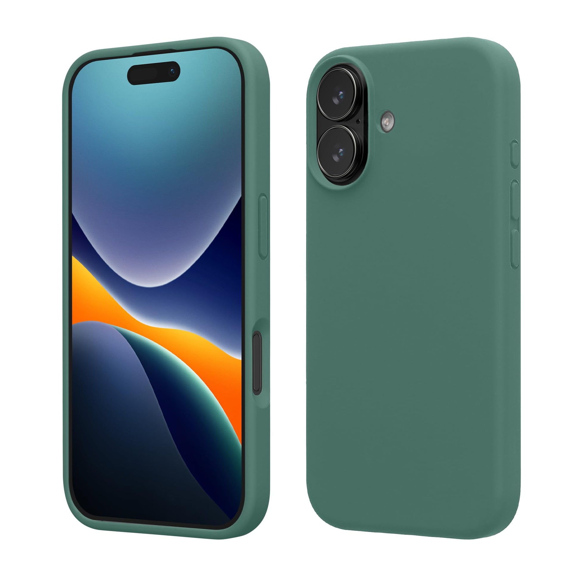 kwmobile Case Compatible with Apple iPhone 17 Case - TPU Silicone Phone Cover with Soft Finish - Forest Green
