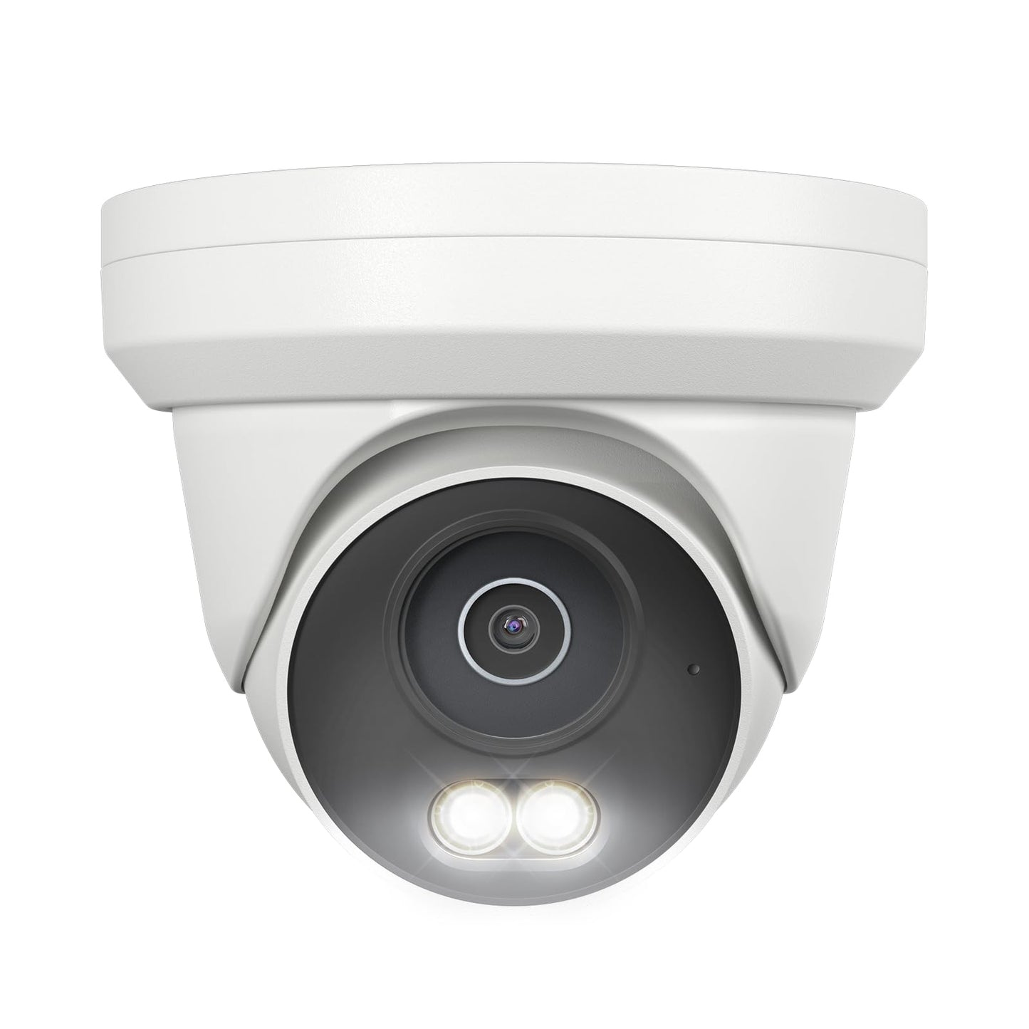 UNILOOK 4K PoE Security Camera, 8MP Turret IP Camera Outdoor Indoor Wired, 100ft Smart Color Night Vision, Human/Vehicle Detecti