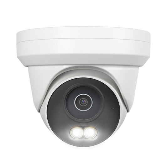 UNILOOK 4K PoE Security Camera, 8MP Turret IP Camera Outdoor Indoor Wired, 100ft Smart Color Night Vision, Human/Vehicle Detecti