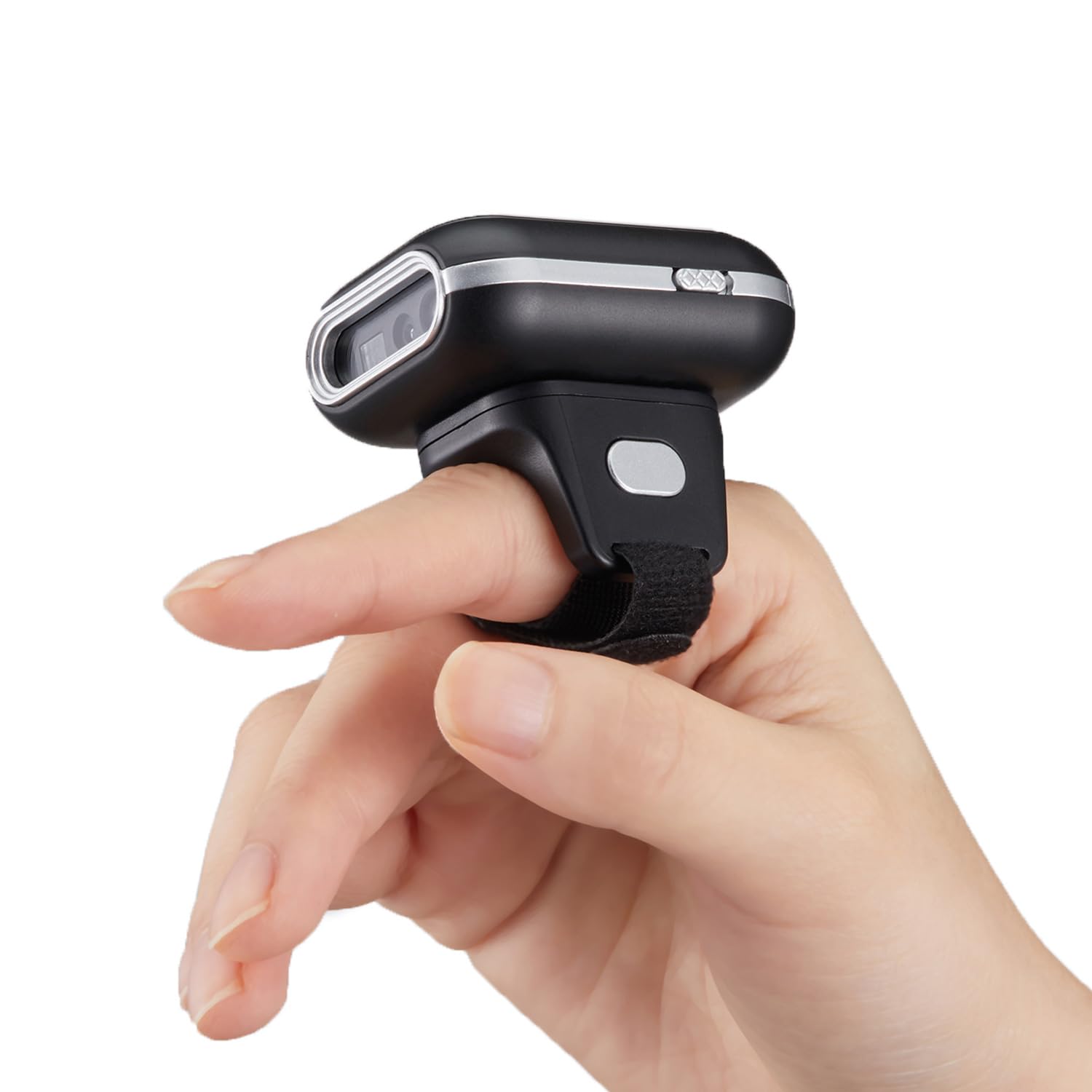 Adesso NuScan 4300B 2D Bluetooth Wireless Ring Finger Barcode Scanner Lightweight Durable with Drop Protection and Fast Scanning