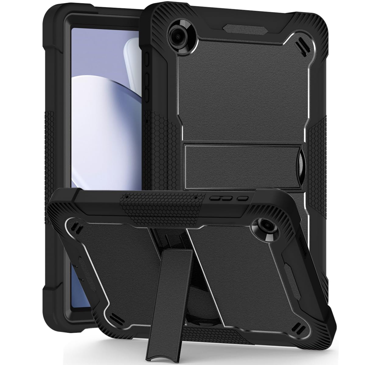 Vakarey for T-Mobile Revvl Tab 2 Case Kids Shockproof Cover for REVVL Tab 2 5G Tablet Case 10.1 Inch 2025,Black