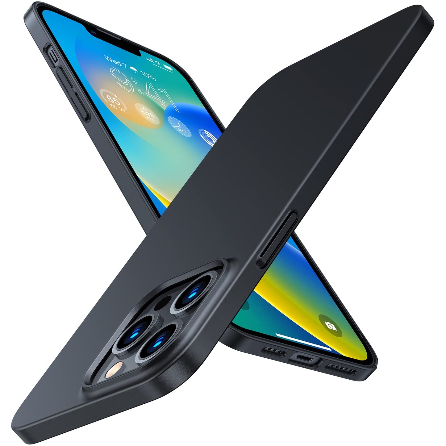 TORRAS Slim Fit for iPhone 13 Pro Case 6.1 Inch, Never Yellowing, Hard PC Ultra Thin Phone Case Super Lightweight Matte Protecti