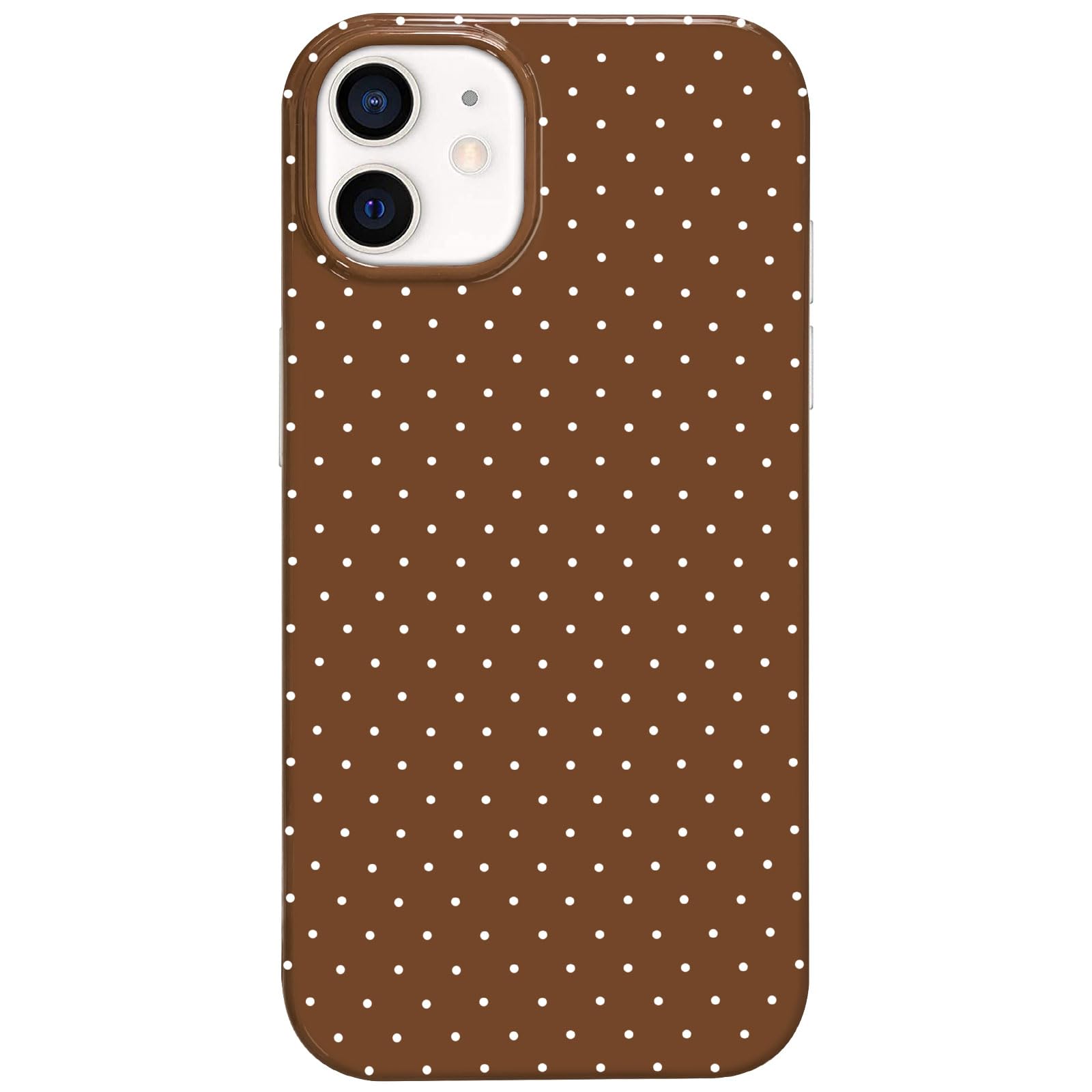Hython for iPhone 12 Case & iPhone 12 Pro Case Cute Polka Dot Aesthetic Design Simple Cover 6.1, Thin Slim Anti-Scratch Soft TPU