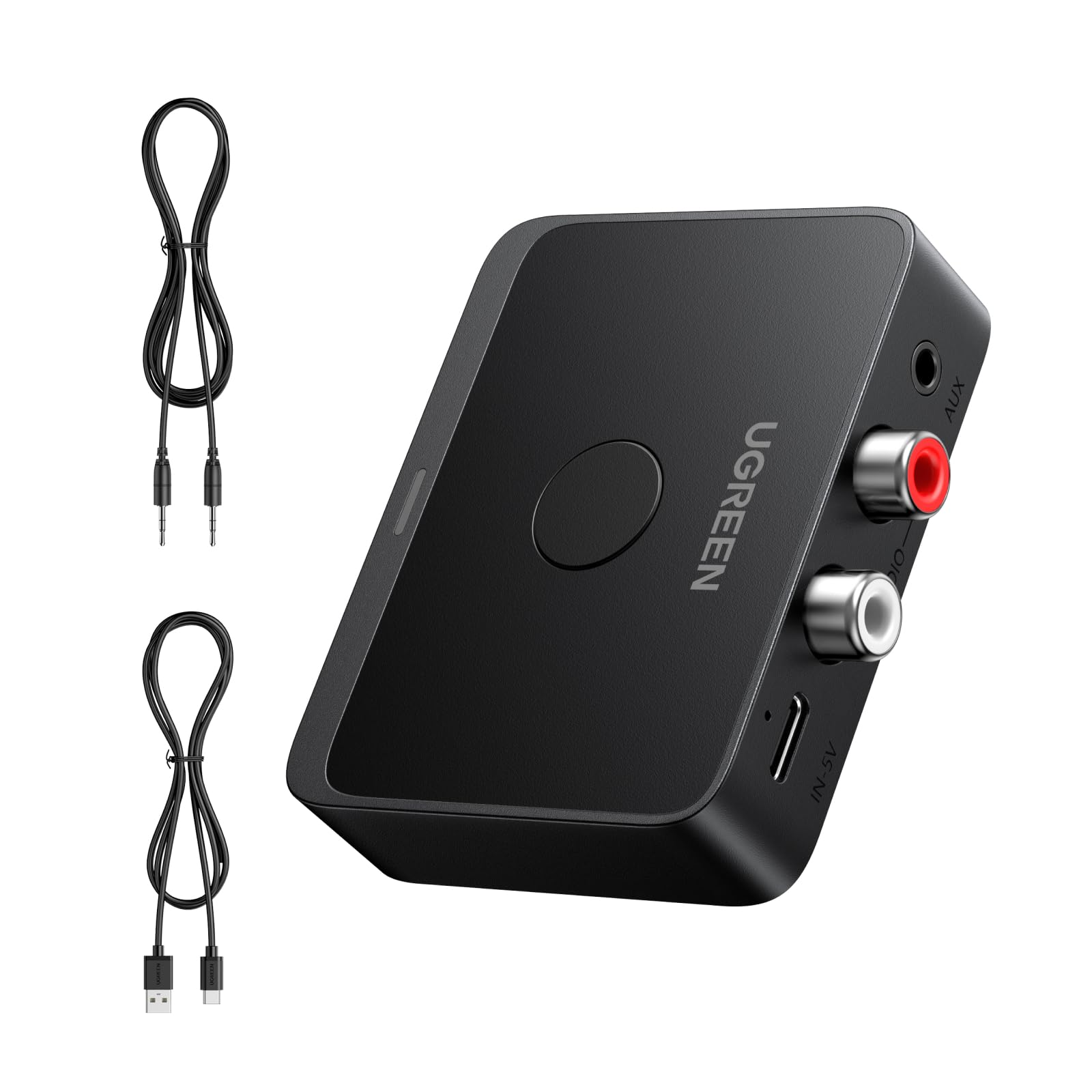 UGREEN Bluetooth 6.0 Receiver with LDAC, Hi-Res Wireless Audio Adapter with Low Latency, for Old Stereo/Speakers/Wired Speakers/
