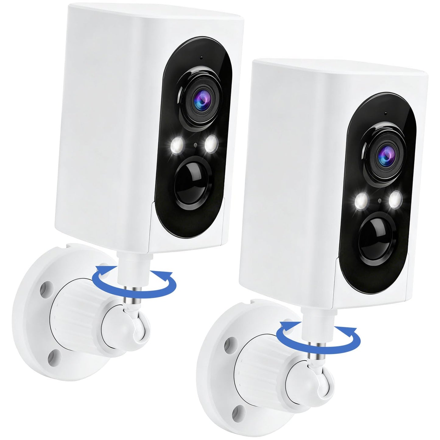 Security Cameras Wireless Outdoor 355 Pan Rotating 2K Color Night Vision Cameras for Home Security WiFi Battery Outdoor Camera M