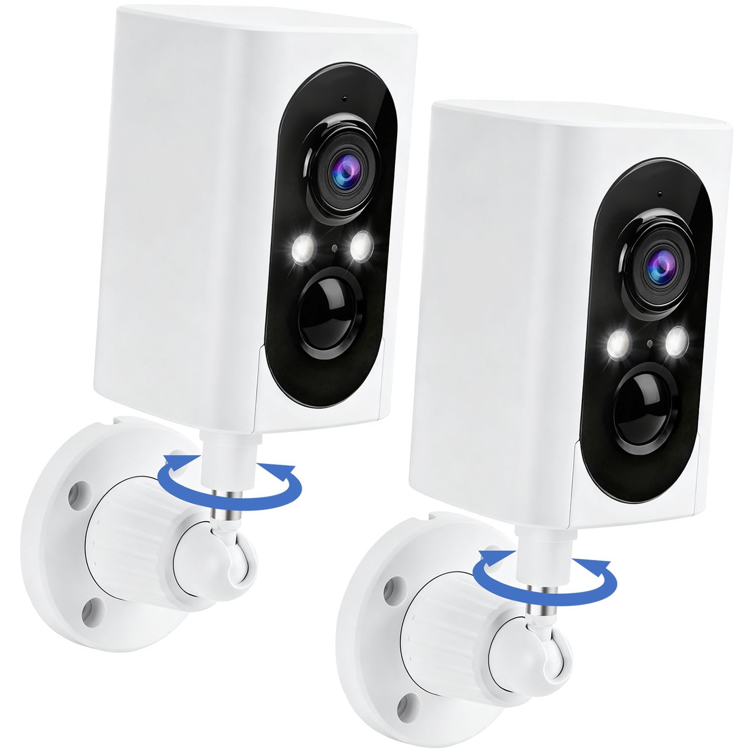 Security Cameras Wireless Outdoor 355 Pan Rotating 2K Color Night Vision Cameras for Home Security WiFi Battery Outdoor Camera M