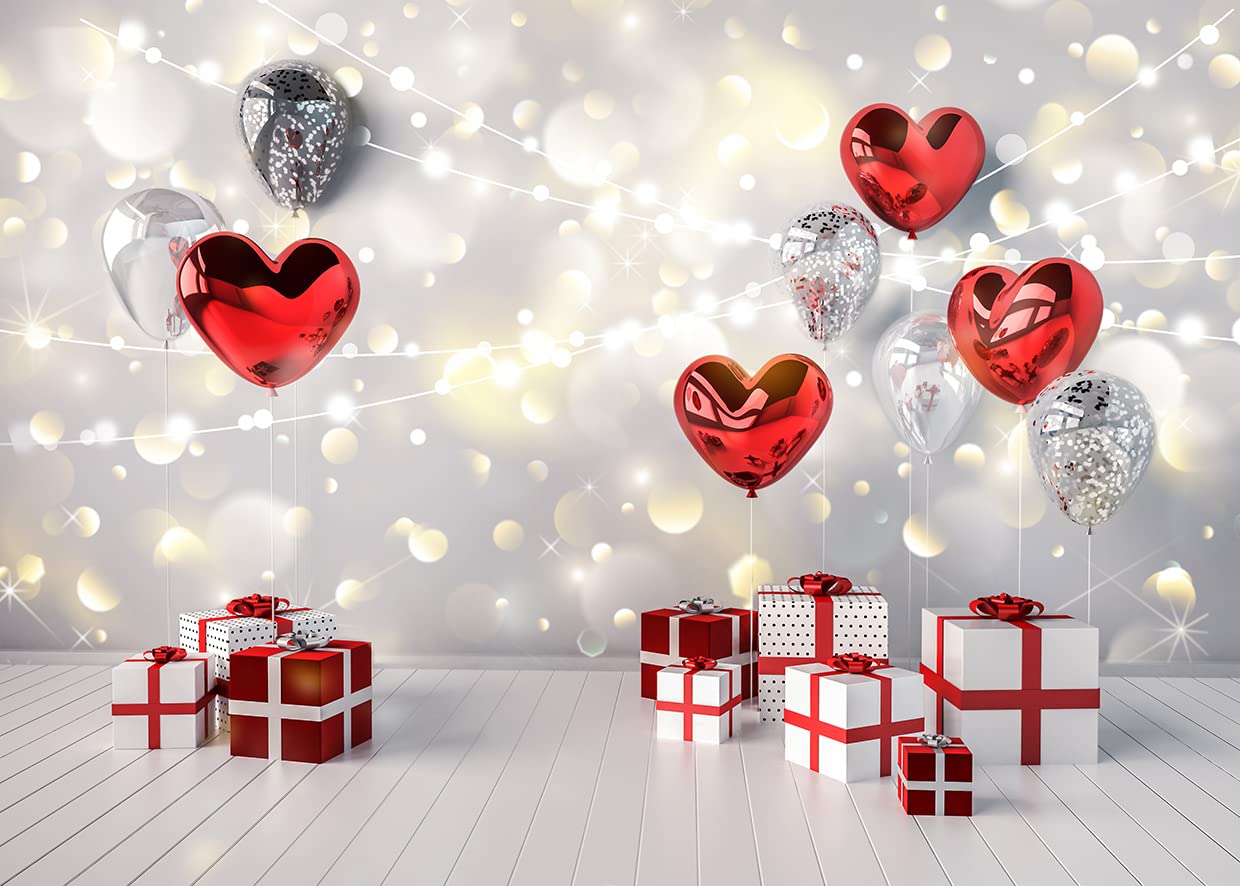 Alltten 7x5ft Valentines Backdrops for Photography Valentine Background Valentines Decorations for Party F-35