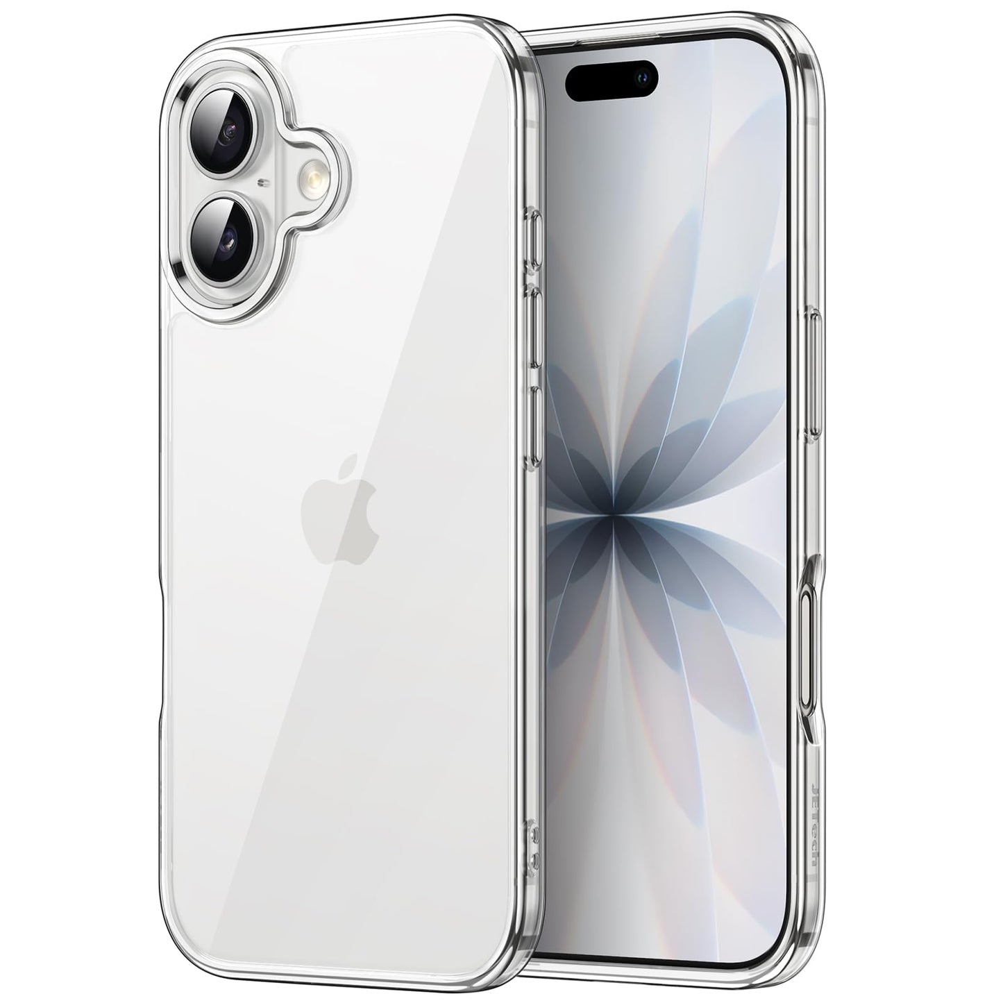 JETech Case for iPhone 17 6.3-Inch, Non-Yellowing Shockproof Phone Bumper Cover, Anti-Scratch Clear Back (Clear)