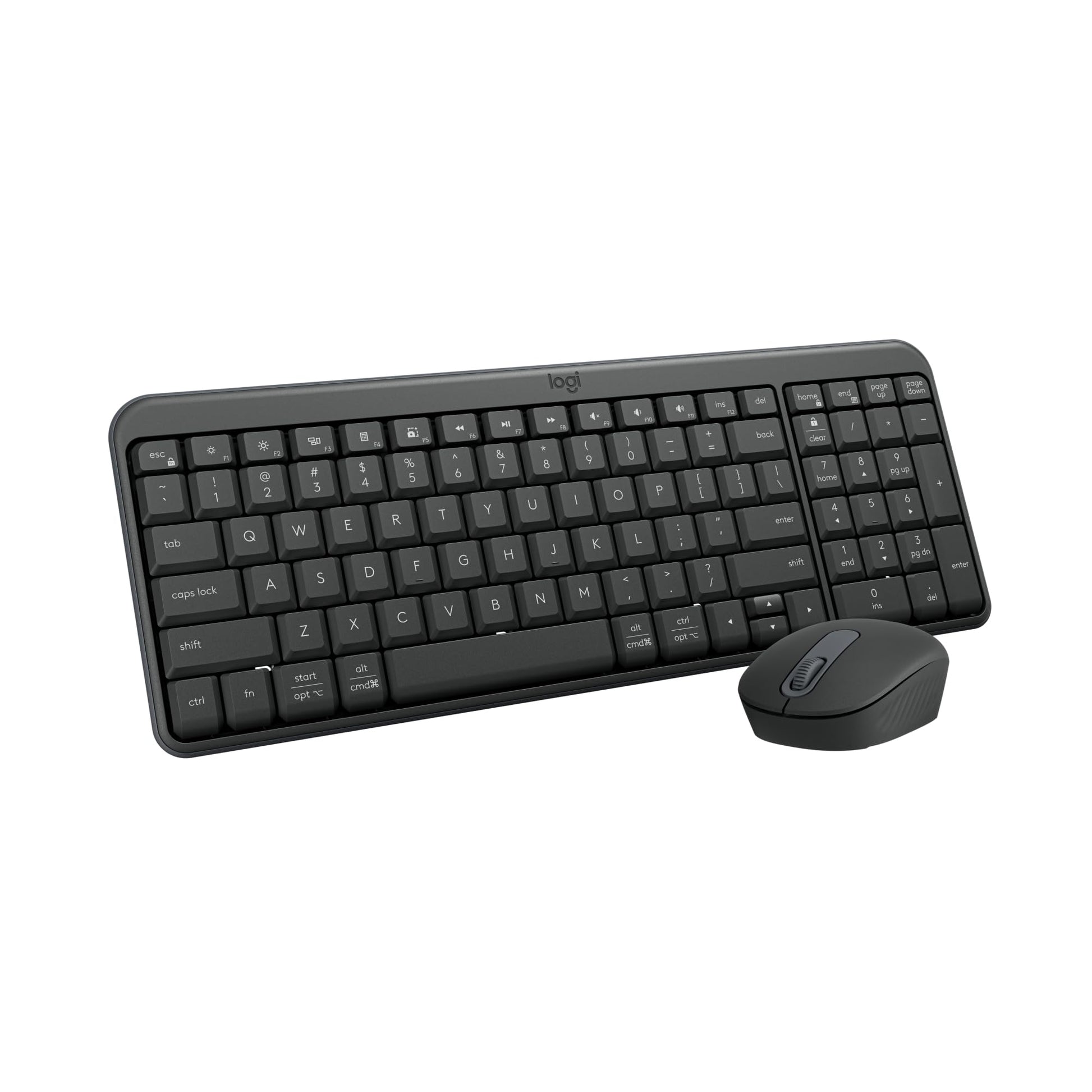 Logitech MK250 Bluetooth Wireless Mouse and Keyboard Combo: Fast & Easy Connectivity, Compact Wireless Keyboard, Ambidextrous Mo