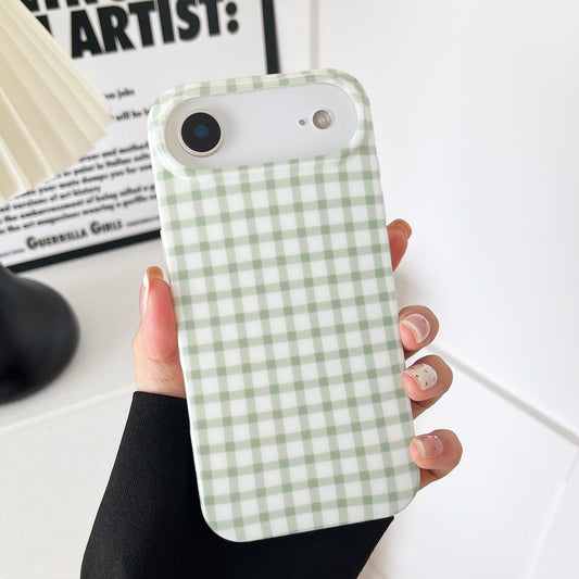 ZTOFERA for iPhone 17 Air Case with Trendy Grids Plaid Checkerboard Pattern,Fashion Simple Checkered Print for Women Men,Soft TP