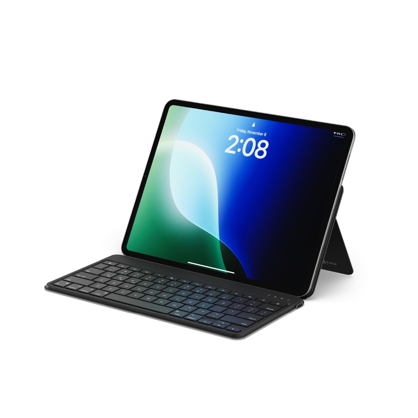 Satechi OntheGo Bluetooth Keyboard with Adjustable Stand, Connect up 3 Devices, USB C Rechargeable Battery, Compact and Portable