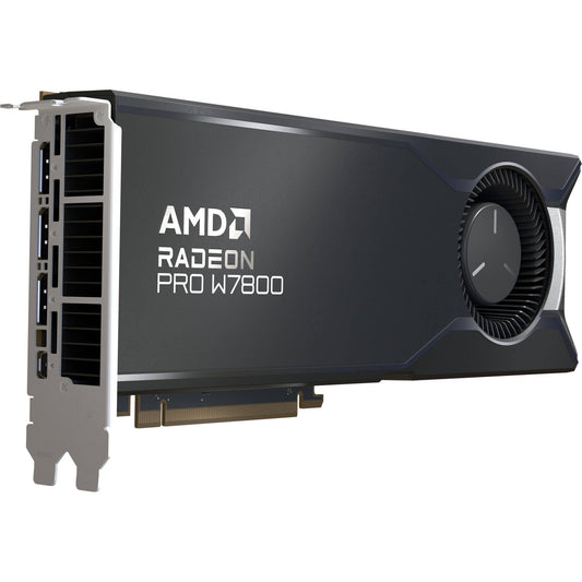 AMD Radeon Pro W7800, Professional Graphics Card, Workstation, AI, 3D Rendering, 32GB GDDR6, DisplaPort 2.1, AV1, 45 TFLOPS, 70