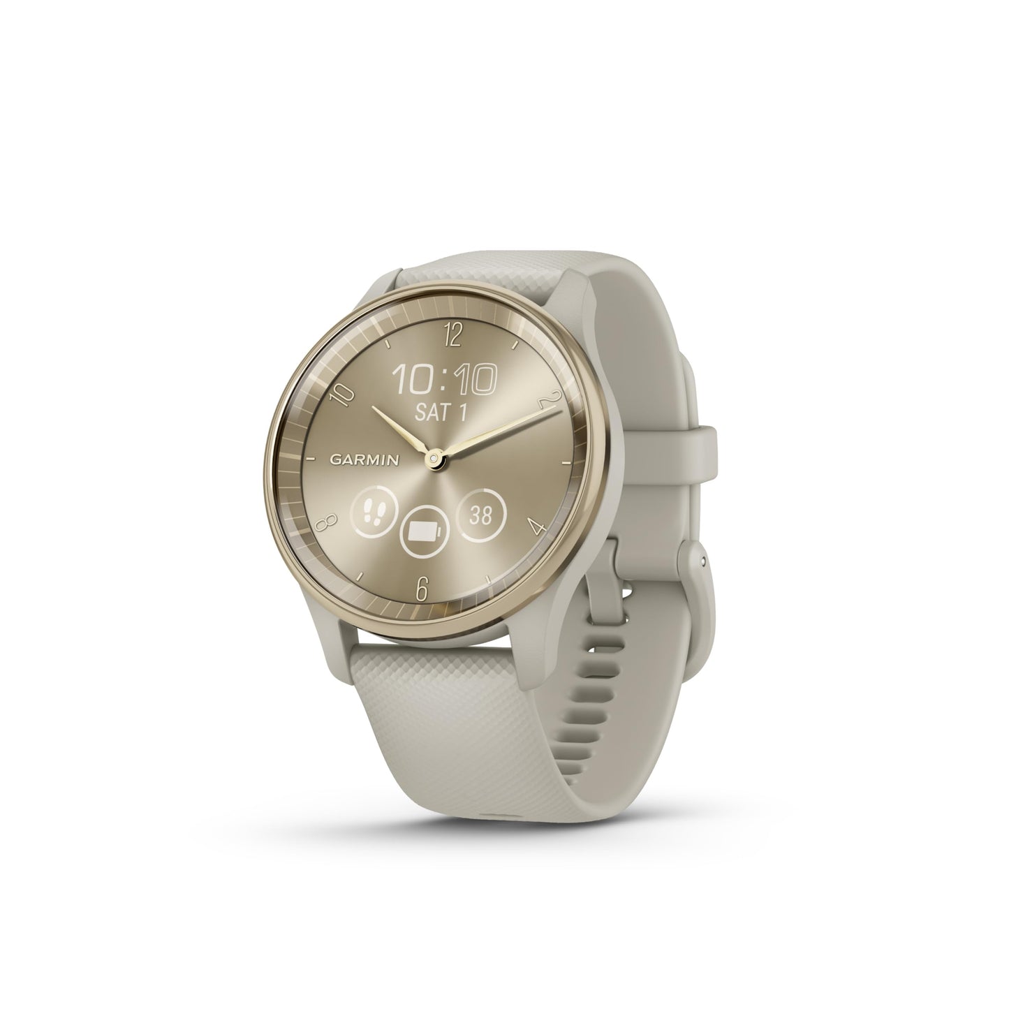 Garmin v  vomove Trend, Stylish Hybrid Smartwatch, Long-Lasting Battery Life, Dynamic Watch Hands and Touchscreen Display, Frenc