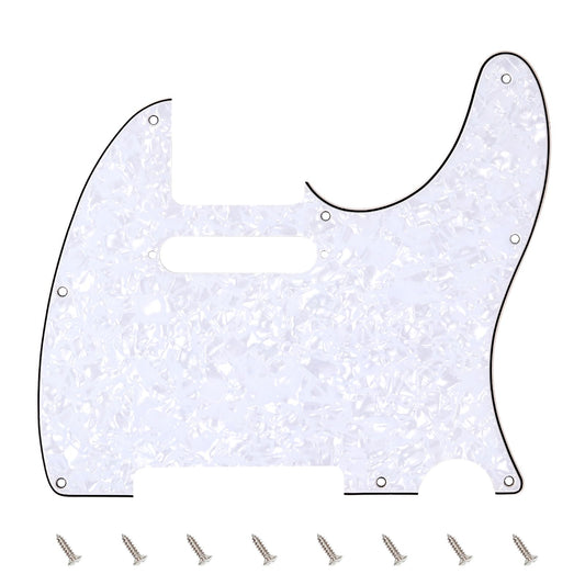 Banworks 4 Ply Tele Pickguard 8-Hole Electric Guitar Pickguard Scratch Plate for USA/Mexican Fender Modern Style Standard Tele T