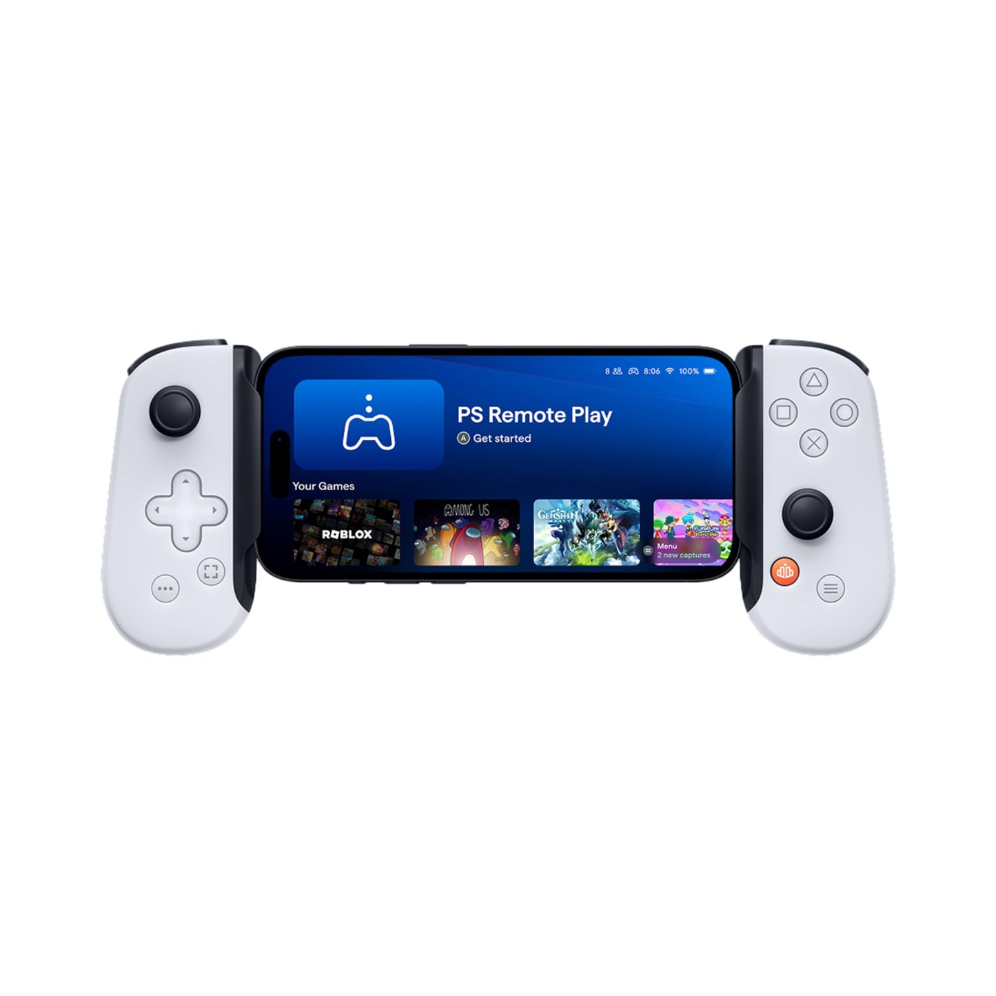 BACKBONE One Mobile Gaming Controller for iPhone 14 & Older (PlayStation Edition) Lightning - 2nd Gen - Phone Controller, Play X