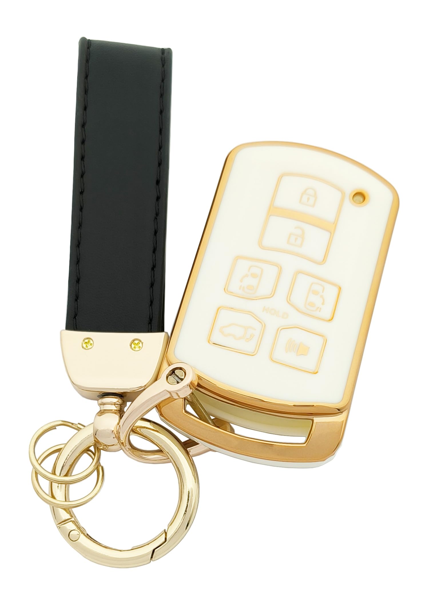 vurbemes TPU Key Fob Cover Case fit for Seinna 2011-2020 Keyless Entry Key FOb (White)