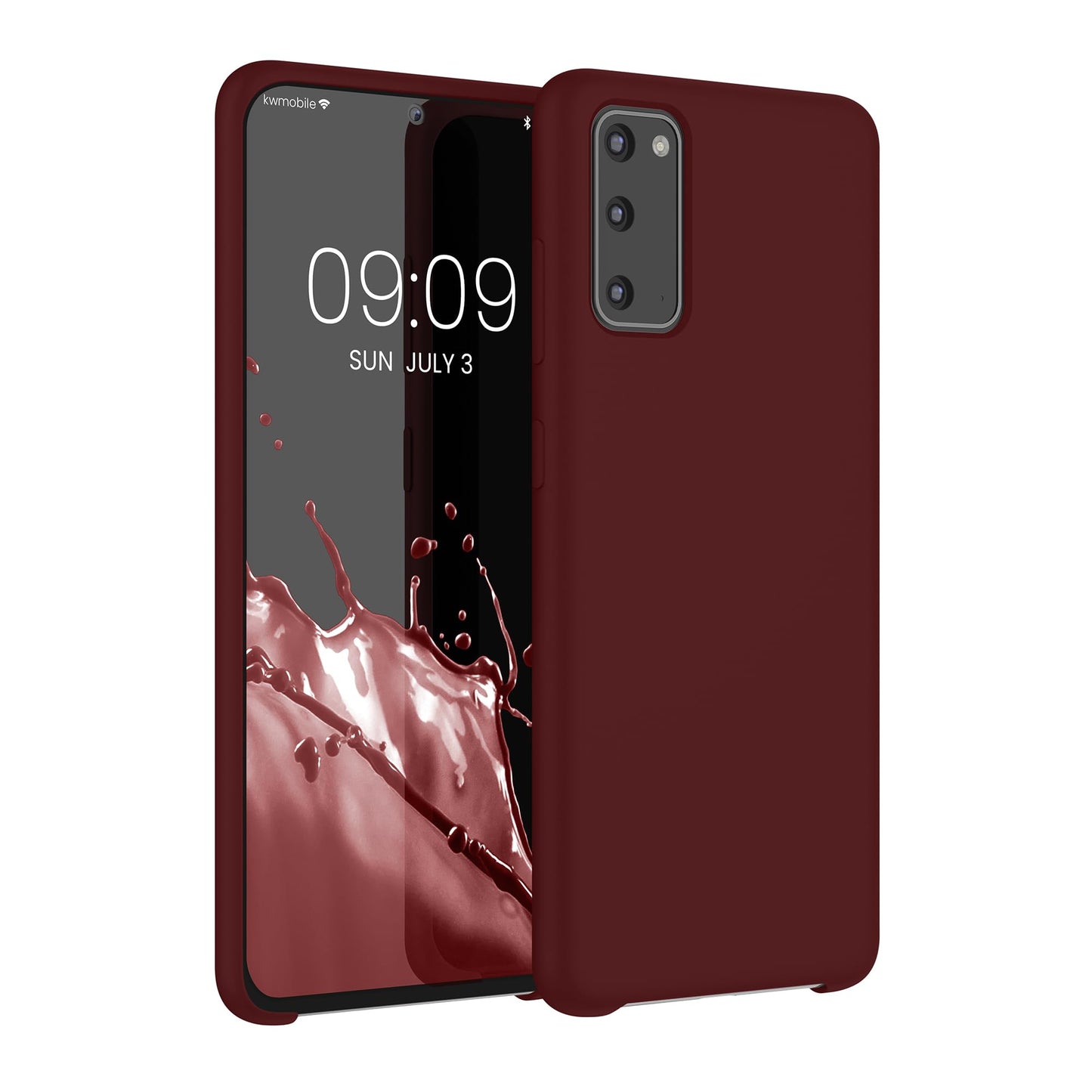 kwmobile Case Compatible with Samsung Galaxy S20 Case - TPU Silicone Phone Cover with Soft Finish - Bordeaux Violet