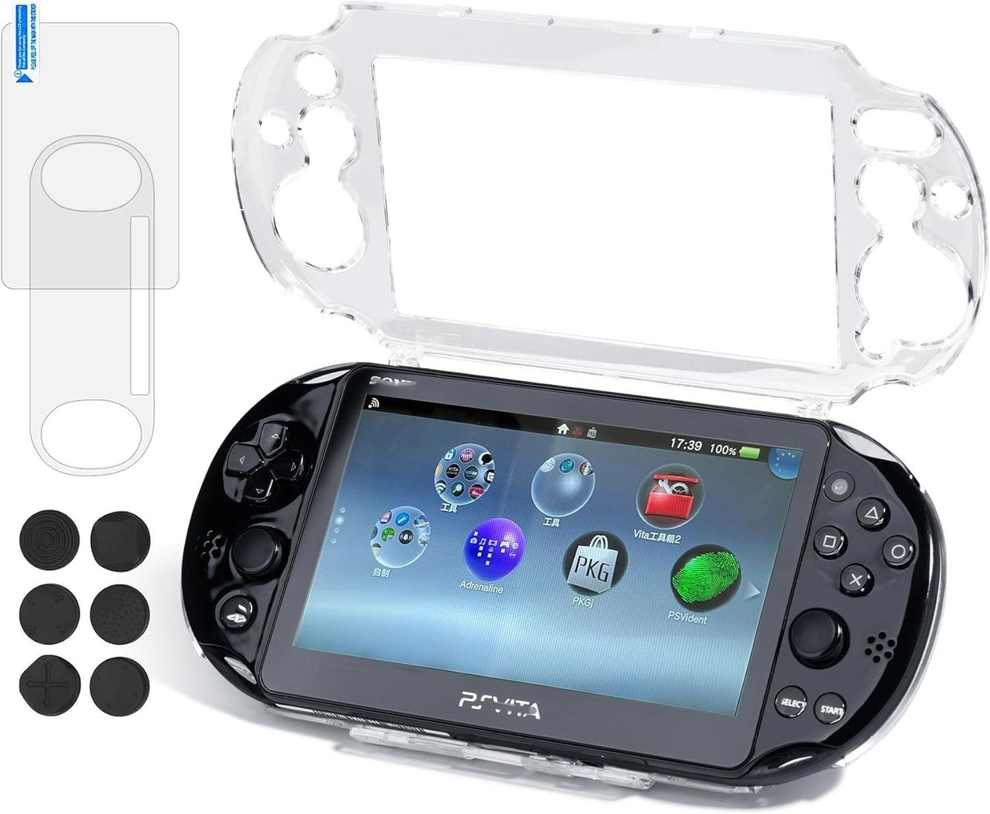 Ultra Clear Crystal Transparent Hard Shell Protective Case Cover Skin for Sony PlayStation PS Vita Slim PSV 2000 PCH-2000 Consol
