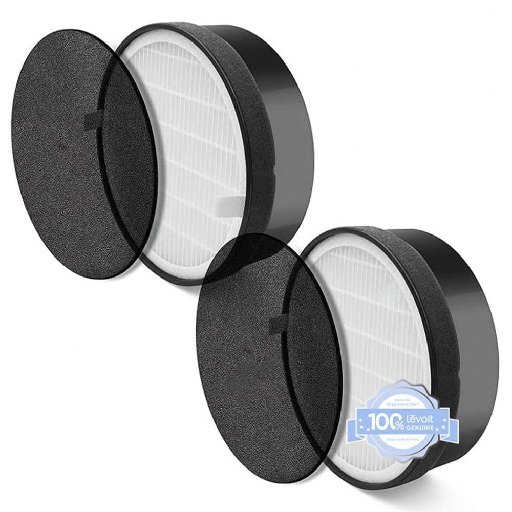 LEVOIT LV-H132 Replacement Filter, Genuine LV-H132-RF Air Purifier Filters, High-Efficiency Activated Carbon for Removal of Smok