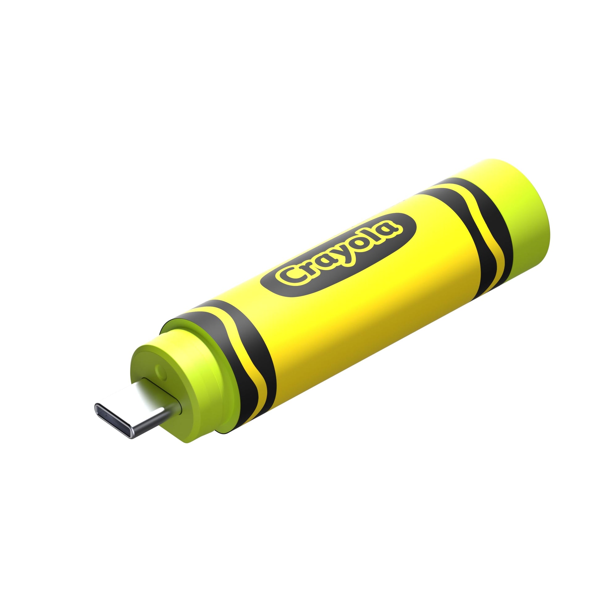 SANDISK 128GB Crayola USB-C Flash Drive, Electric Lime - Up to 300MB/s Read speeds, USB 3.2 Gen 1, USB Type-C - Crayon-Shaped Dr