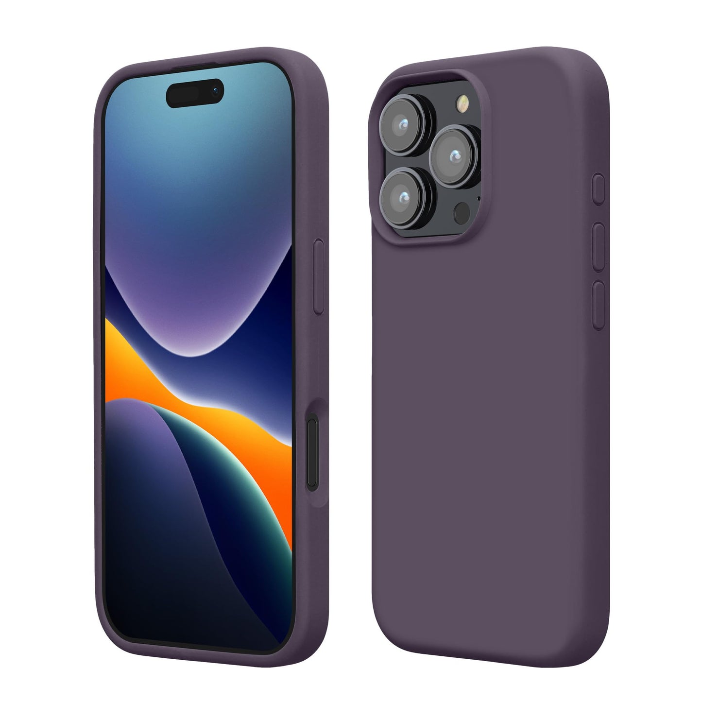 kwmobile Case Compatible with Apple iPhone 16 Pro Case - TPU Silicone Phone Cover with Soft Finish - Pale Iris