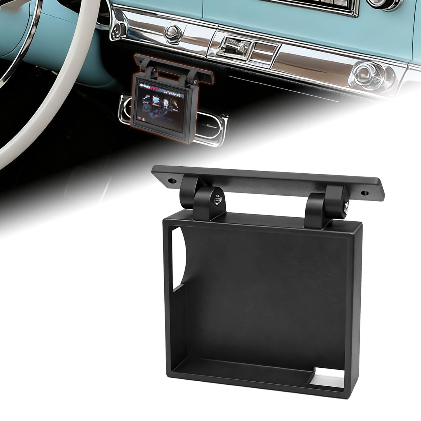Toughnics Under Dash Bracket for Holley Sniper EFI Terminator X Dominator 3.5 Screen, Handheld Controller Display Mount, Reserve