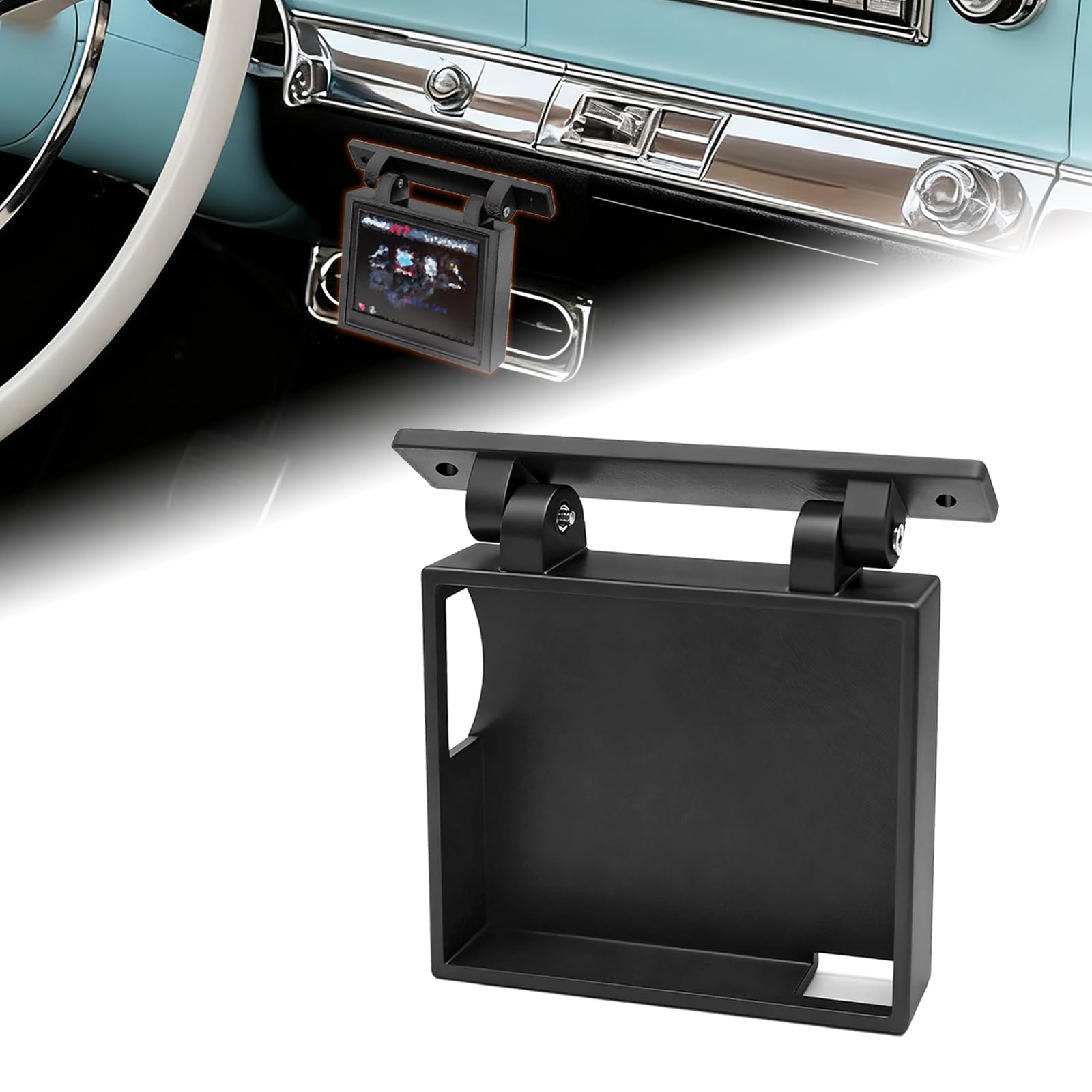 Toughnics Under Dash Bracket for Holley Sniper EFI Terminator X Dominator 3.5 Screen, Handheld Controller Display Mount, Reserve