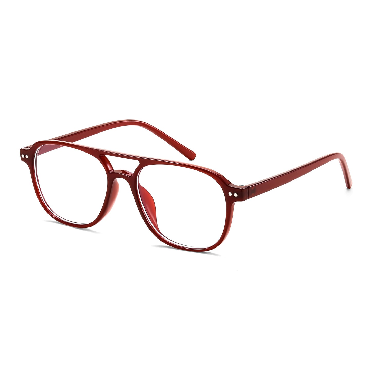 FEISEDY Blue Light Blocking Glasses Women Men Square Computer Lightweight Pilot Glasses Anti Eyestrain & UV Glare B0141
