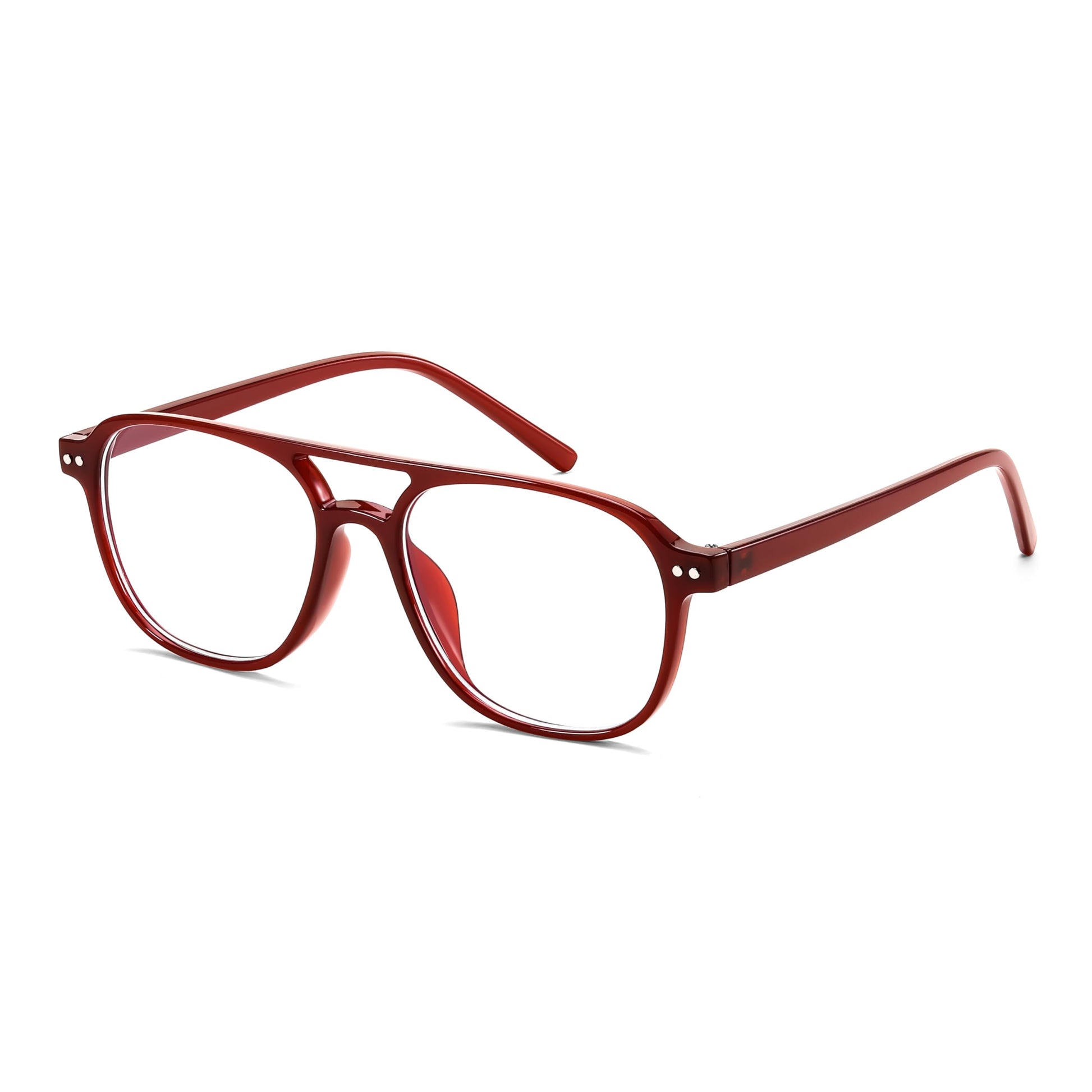 FEISEDY Blue Light Blocking Glasses Women Men Square Computer Lightweight Pilot Glasses Anti Eyestrain & UV Glare B0141