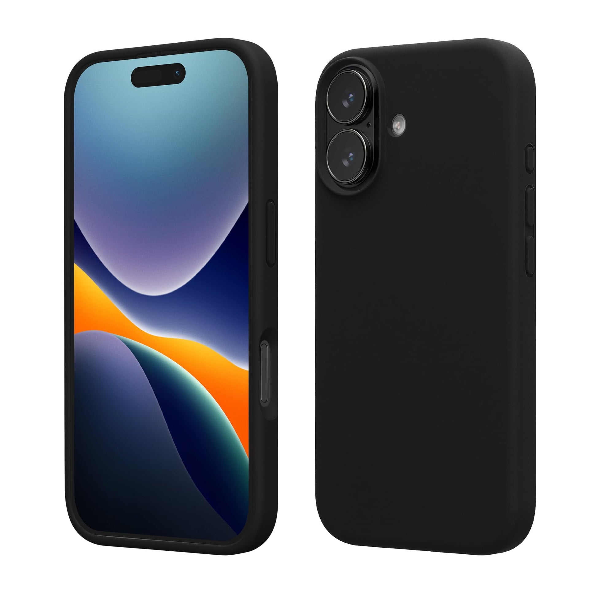 kwmobile Case Compatible with Apple iPhone 17 Case - TPU Silicone Phone Cover with Soft Finish - Black