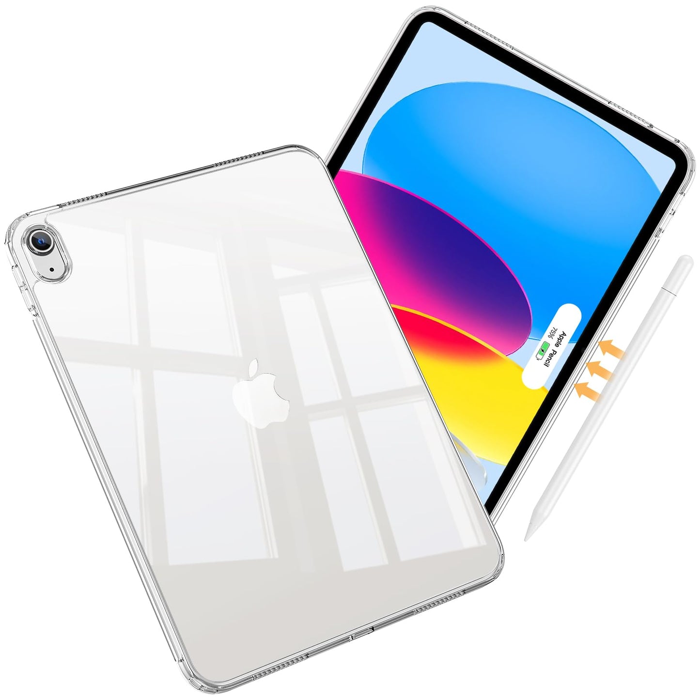 ProCase Clear Case for iPad (A16) 11th Generation 2025 11 Inch/ 10th 10.9 Inch 2022, Slim Light Transparent Anti-Yellow Back Cov