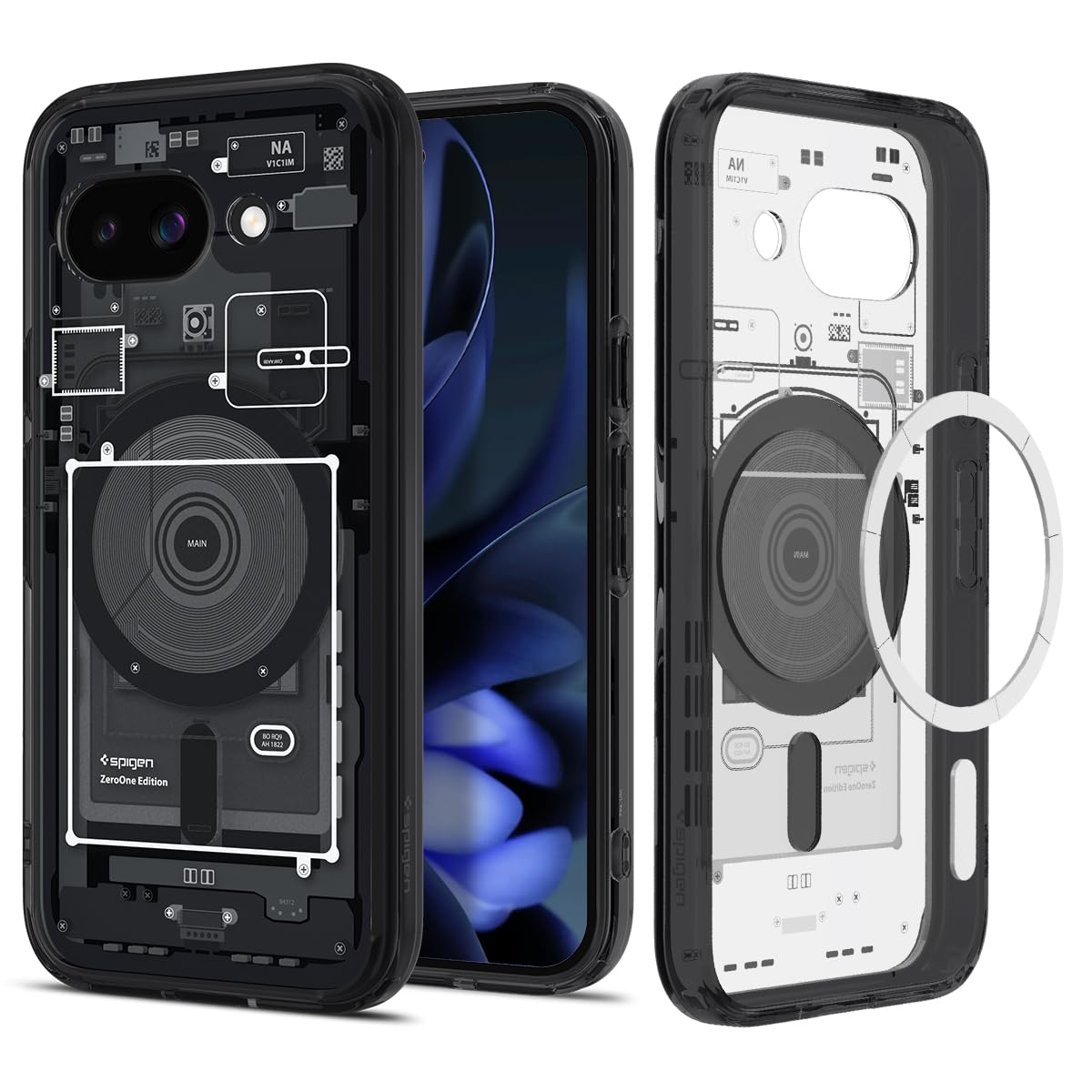 Spigen for Pixel 9a Case, Ultra Hybrid MagFit (2025) [Compatible with MagSafe Accessories] [Anti-Yellowing] - Zero One
