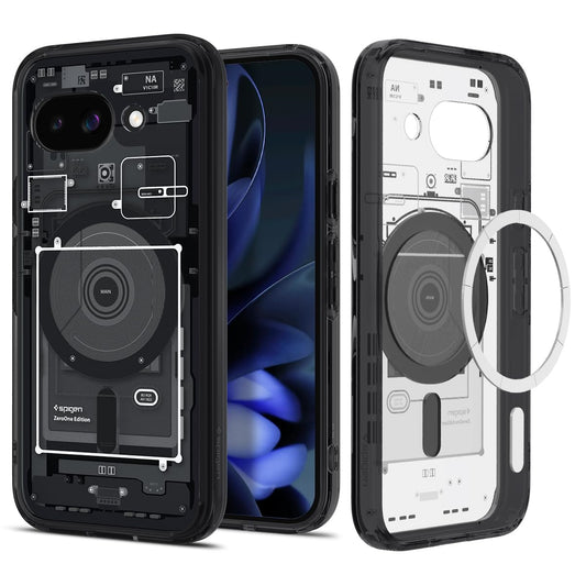 Spigen for Pixel 9a Case, Ultra Hybrid MagFit (2025) [Compatible with MagSafe Accessories] [Anti-Yellowing] - Zero One