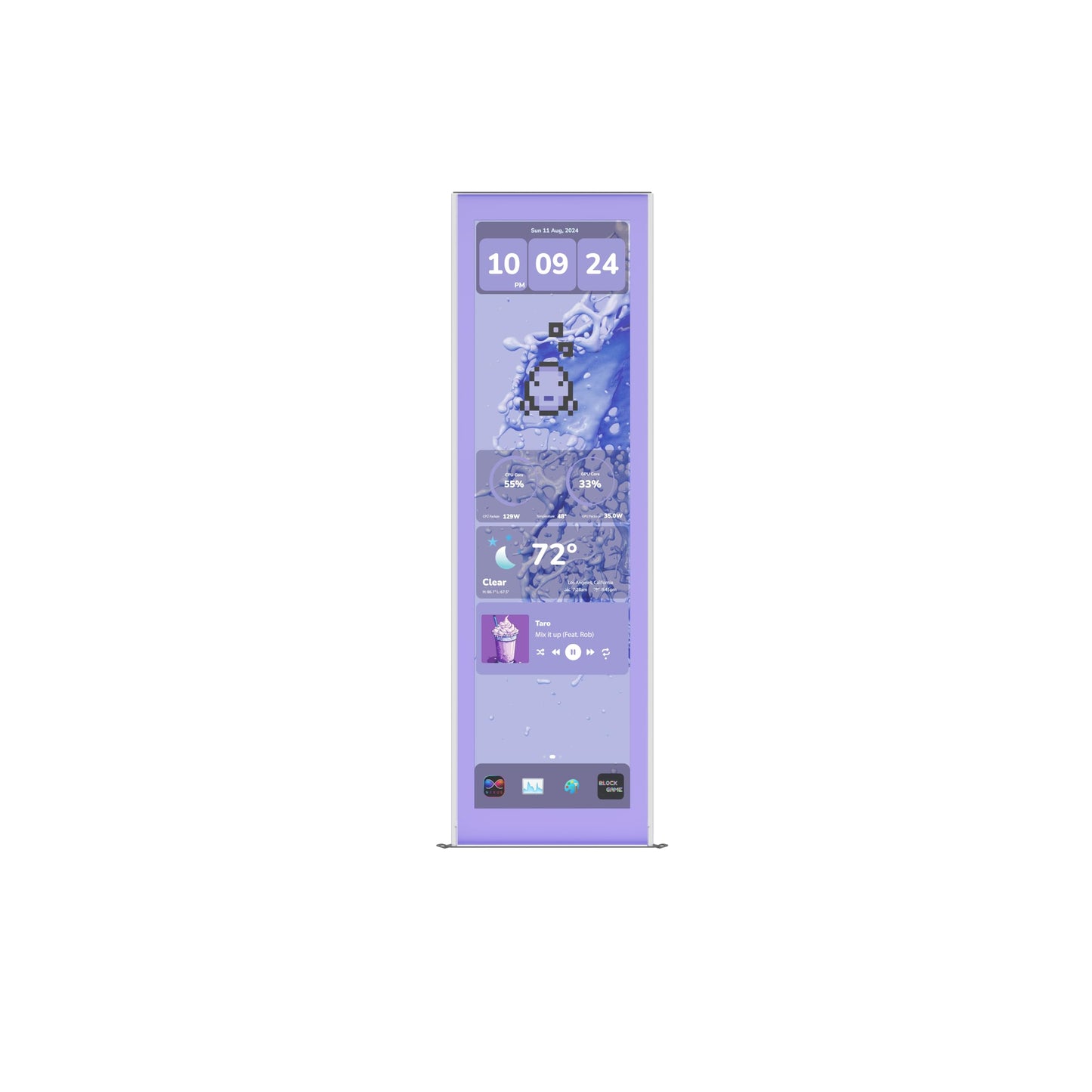 Hyte Y70 Touch Infinite Display Upgrade Screen Kit for PC Case - 14.9 IPS Display - 2.5K Resolution - 60Hz - 10-Point Touch - Ta