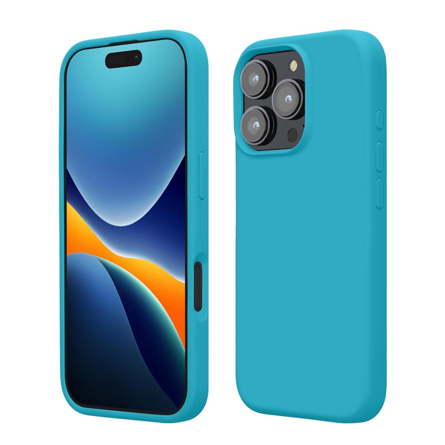 kwmobile Case Compatible with Apple iPhone 16 Pro Case - TPU Silicone Phone Cover with Soft Finish - Cool Glacier