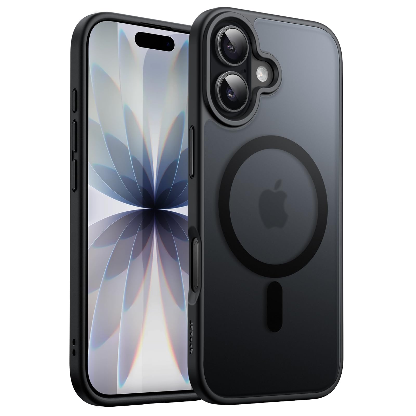 JETech Magnetic Case for iPhone 17 6.3-Inch Compatible with MagSafe, Translucent Matte Back Slim Minimalist Shockproof Phone Cov