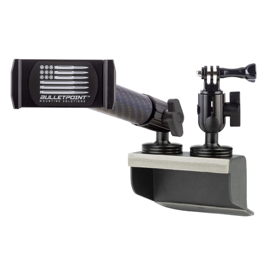 Bulletpoint Metal Dash Mount Cell Phone Holder & Action Camera Mount Compatible with 2011-2018 Jeep Wrangler JK (Dual 20mm Ball