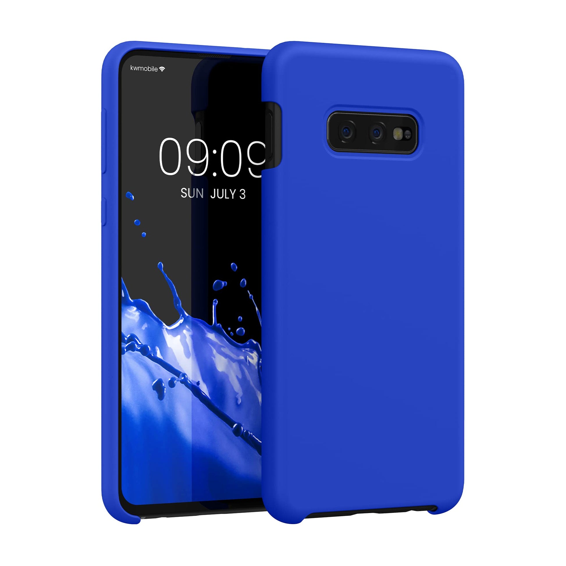 kwmobile Case Compatible with Samsung Galaxy S10e Case - TPU Silicone Phone Cover with Soft Finish - Baltic Blue
