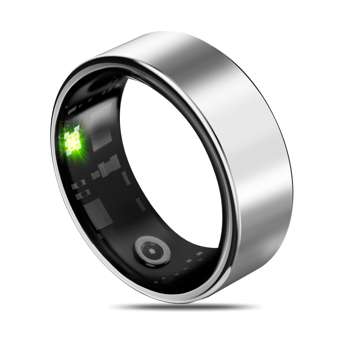 Milavan Smart Health Ring for Women Men Fitness Tracker with Heart Rate, Blood Oxygen, Blood Pressure, Sleep Monitoring, White 1