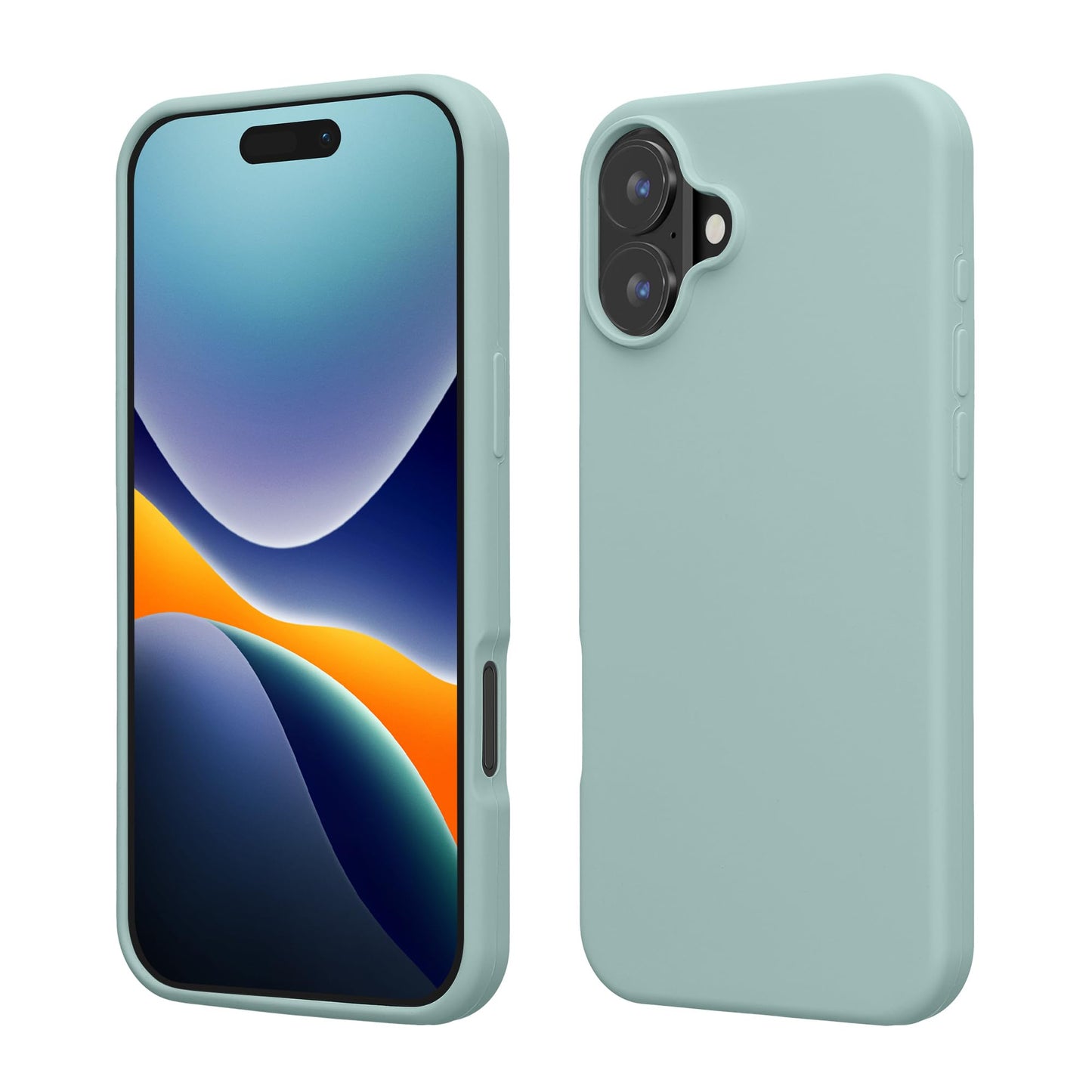 kwmobile Case Compatible with Apple iPhone 16 Case - TPU Silicone Phone Cover with Soft Finish - Mint