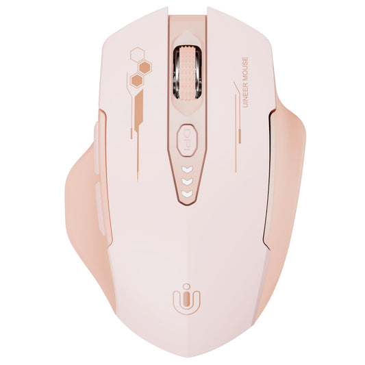 Wireless Bluetooth Mouse,[Upgraded] Rechargeable Computer Mice (BT 5.0/4.0+2.4G Hz) with Visible Battery Level, 4 Adiustable DPl