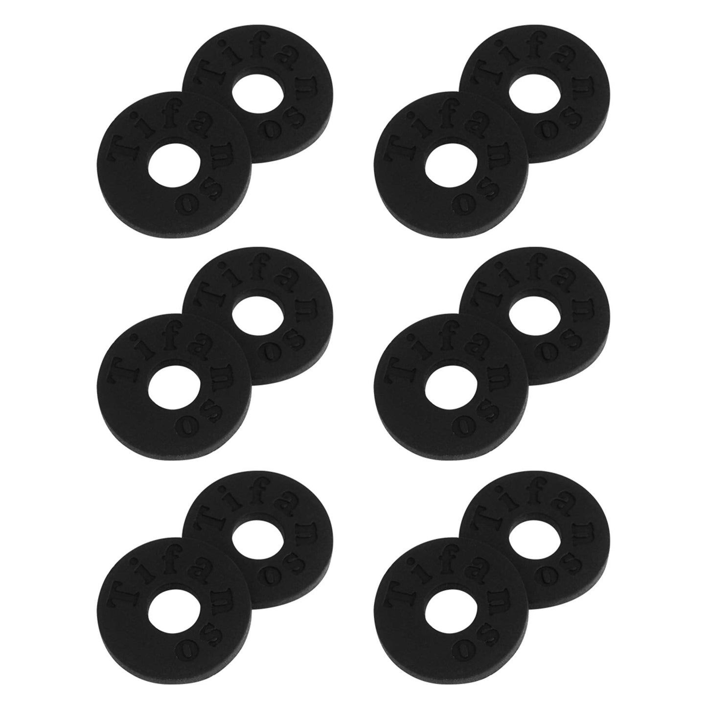 tifanso 6 Pairs Guitar Strap Locks, Premium Strap Blocks, Guitar Protector Black