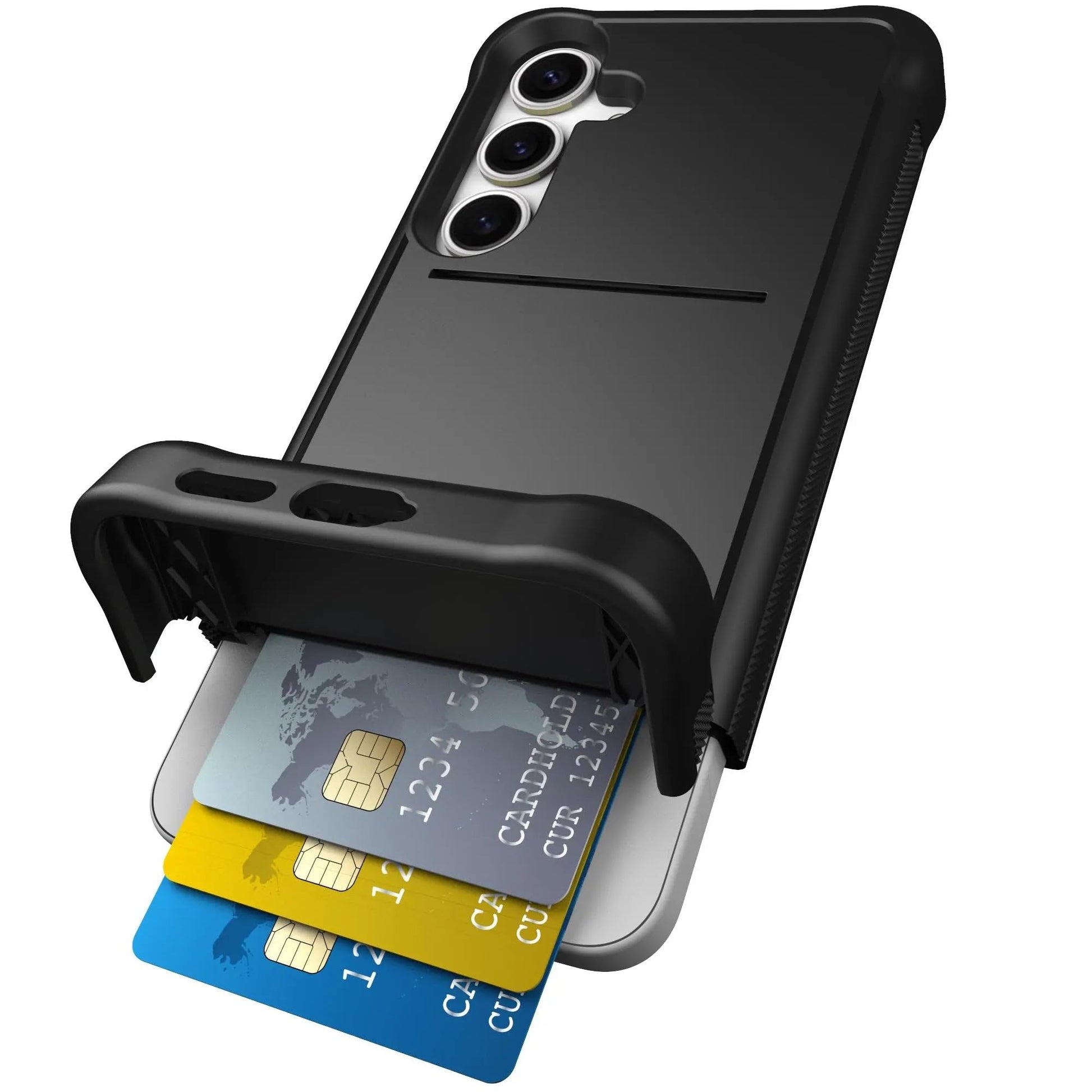 Scooch for Samsung Galaxy S25+ Plus Case with Card Holder, Wingmate Wallet Case with Hidden Card Slot and RFID Protection, Holds