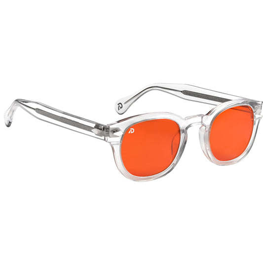 DREAM RECOVERY Blue Light Blocking Glasses for Computer, Gaming, Screen Fatigue - Night Orange Lenses for Sleep Support, Block B