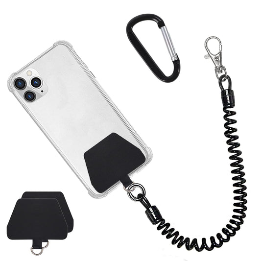 Doormoon Phone Lanyard Leash with 4 Patch, 2* Phone Tether, 4* Phone Tether Tab, 1* Carabiner for Climbing Outdoor Hiking Cyclin