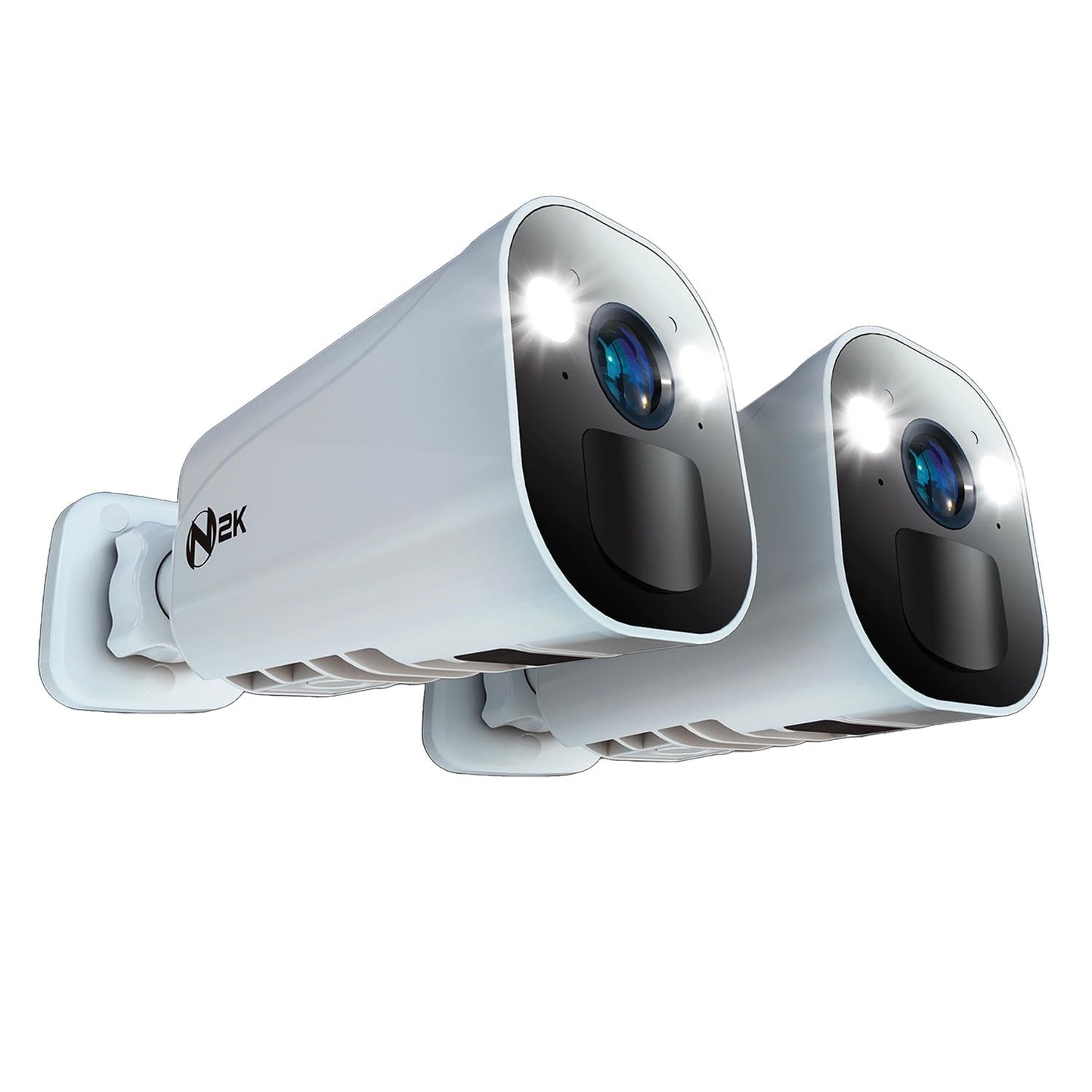 Night Owl Wire Free 2K HD Indoor/Outdoor Deterrence Cameras with 2-Way Audio (2-Pack)