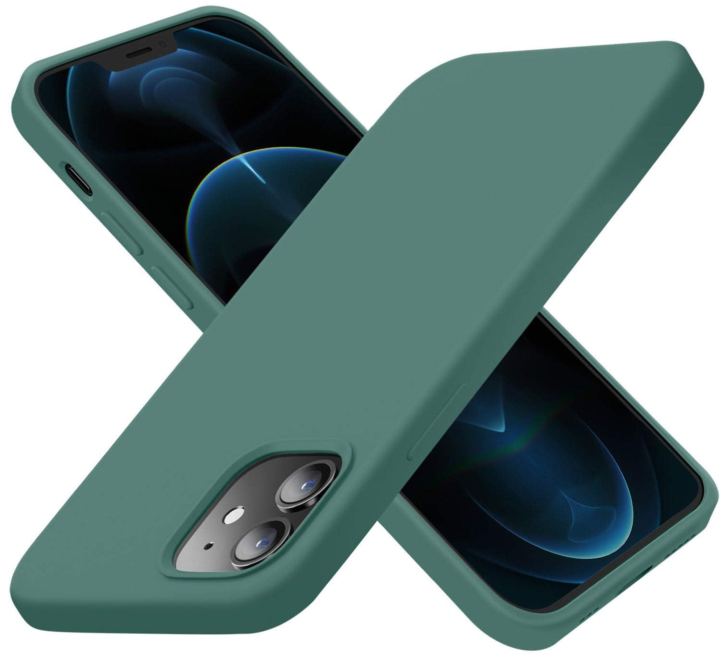 Cordking Designed for iPhone 12 Case, Designed for iPhone 12 Pro Case, Silicone Shockproof Phone Case with [Soft Anti-Scratch Mi