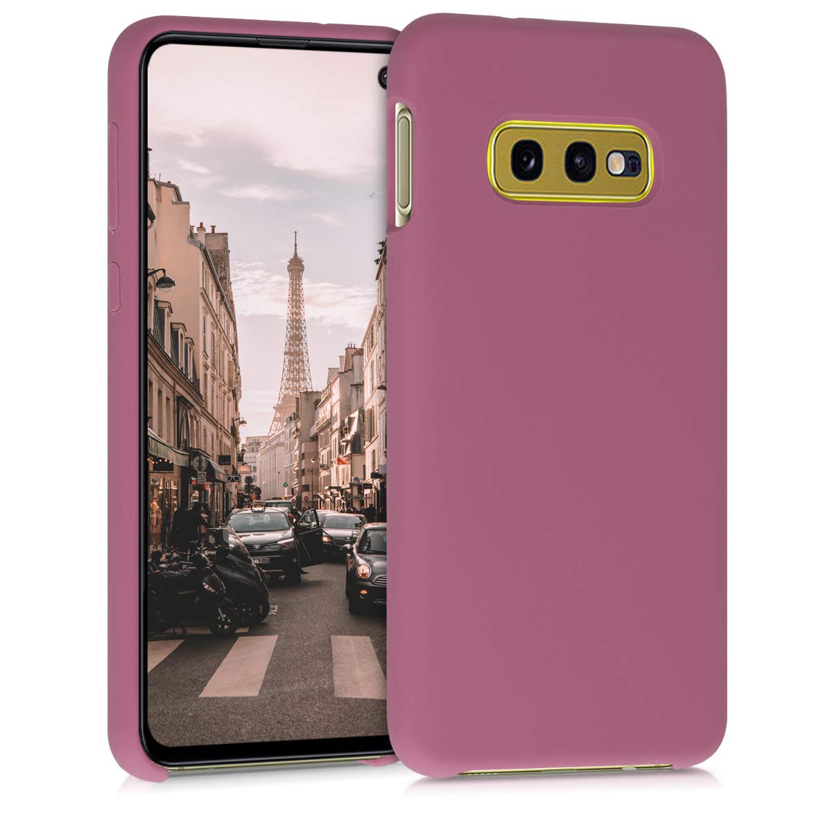 kwmobile Case Compatible with Samsung Galaxy S10e Case - TPU Silicone Phone Cover with Soft Finish - Dark Rose
