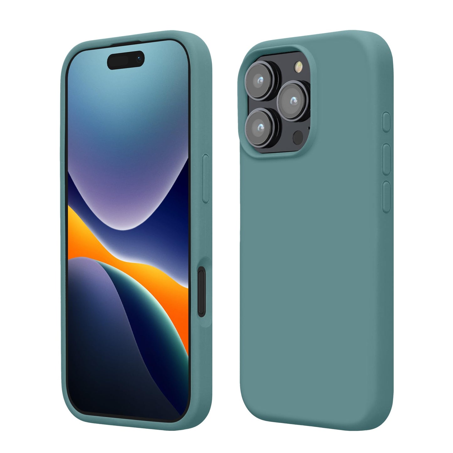 kwmobile Case Compatible with Apple iPhone 16 Pro Max Case - TPU Silicone Phone Cover with Soft Finish - Arctic Night