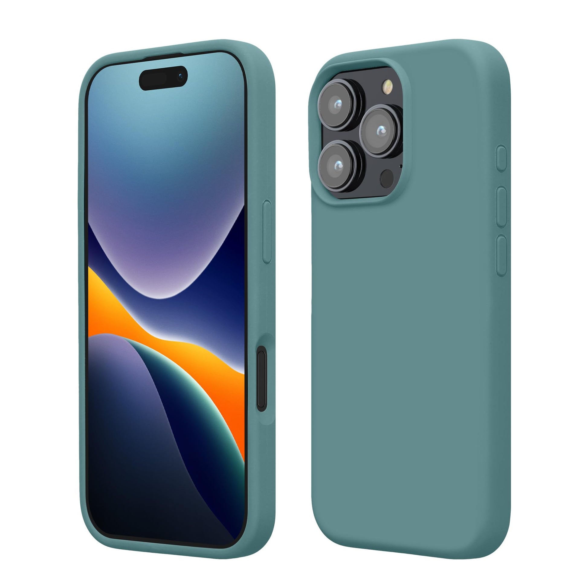 kwmobile Case Compatible with Apple iPhone 16 Pro Max Case - TPU Silicone Phone Cover with Soft Finish - Arctic Night